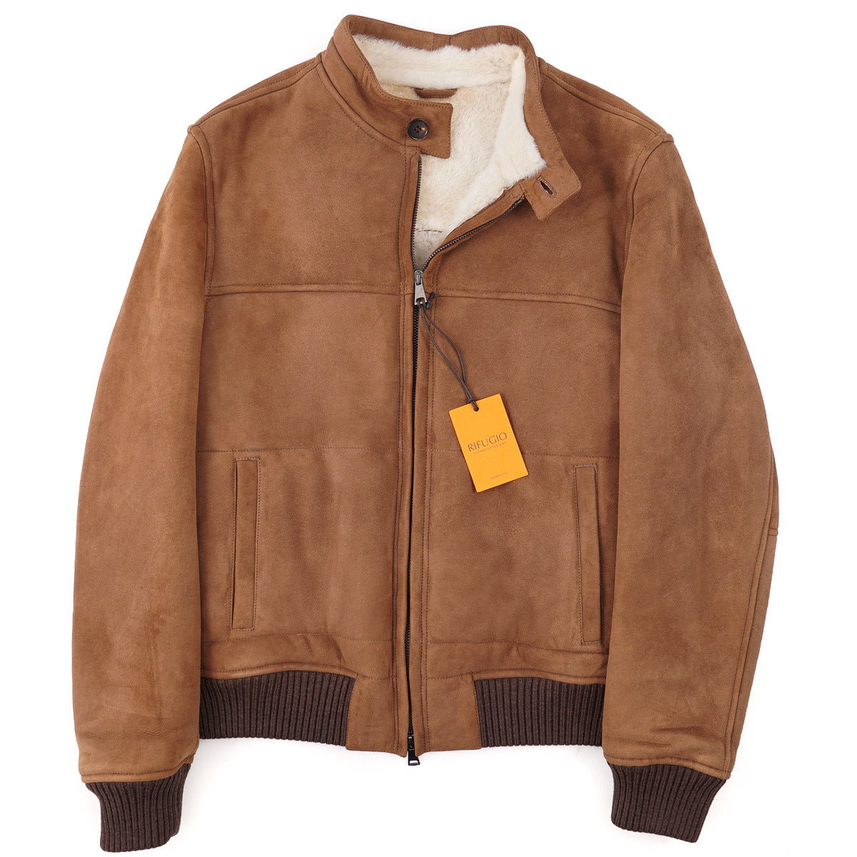 Rifugio Shearling Leather Bomber Jacket