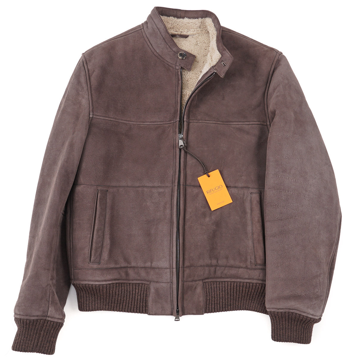 Rifugio Shearling Leather Bomber Jacket