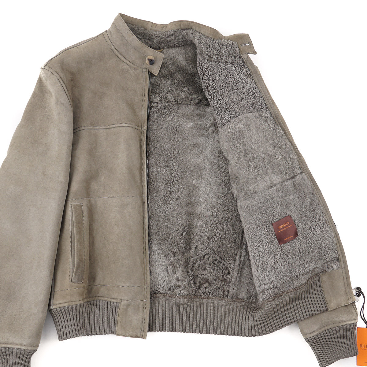 Rifugio Shearling Leather Bomber Jacket