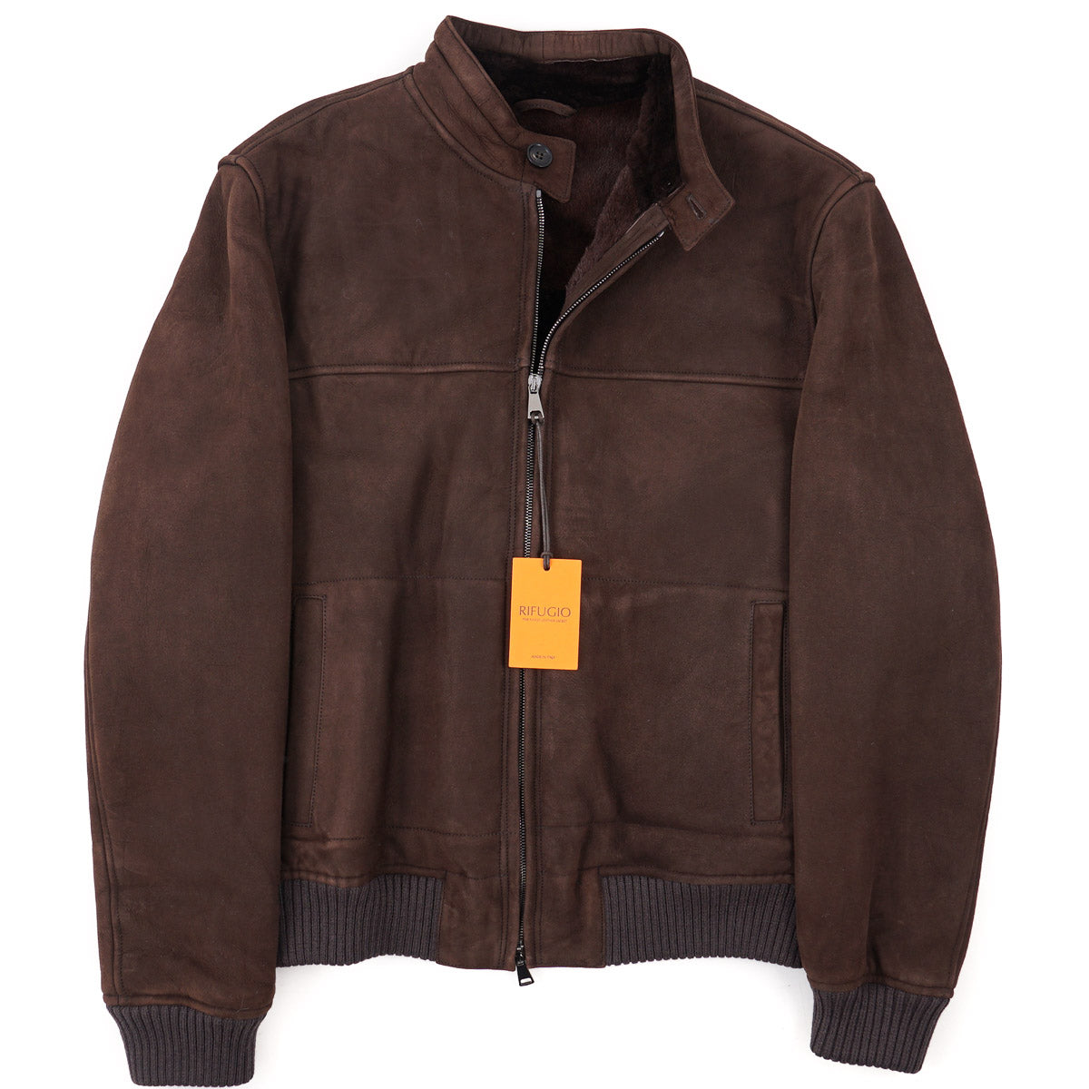 Rifugio Shearling Leather Bomber Jacket