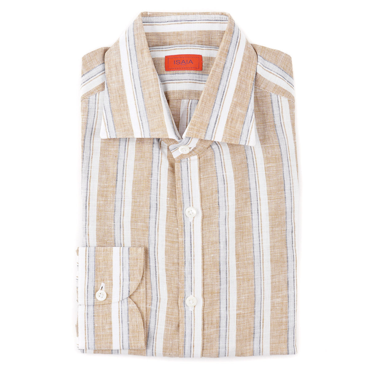 Isaia Extrafine Linen Dress Shirt - Top Shelf Apparel