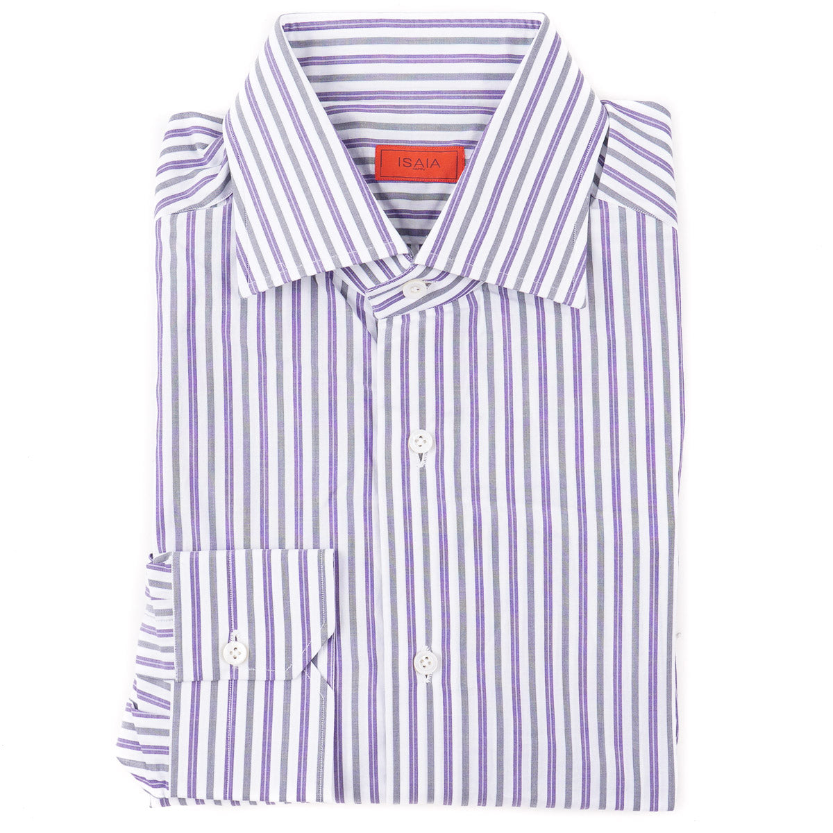 Isaia Tailored-Fit 'Mix' Cotton Shirt - Top Shelf Apparel