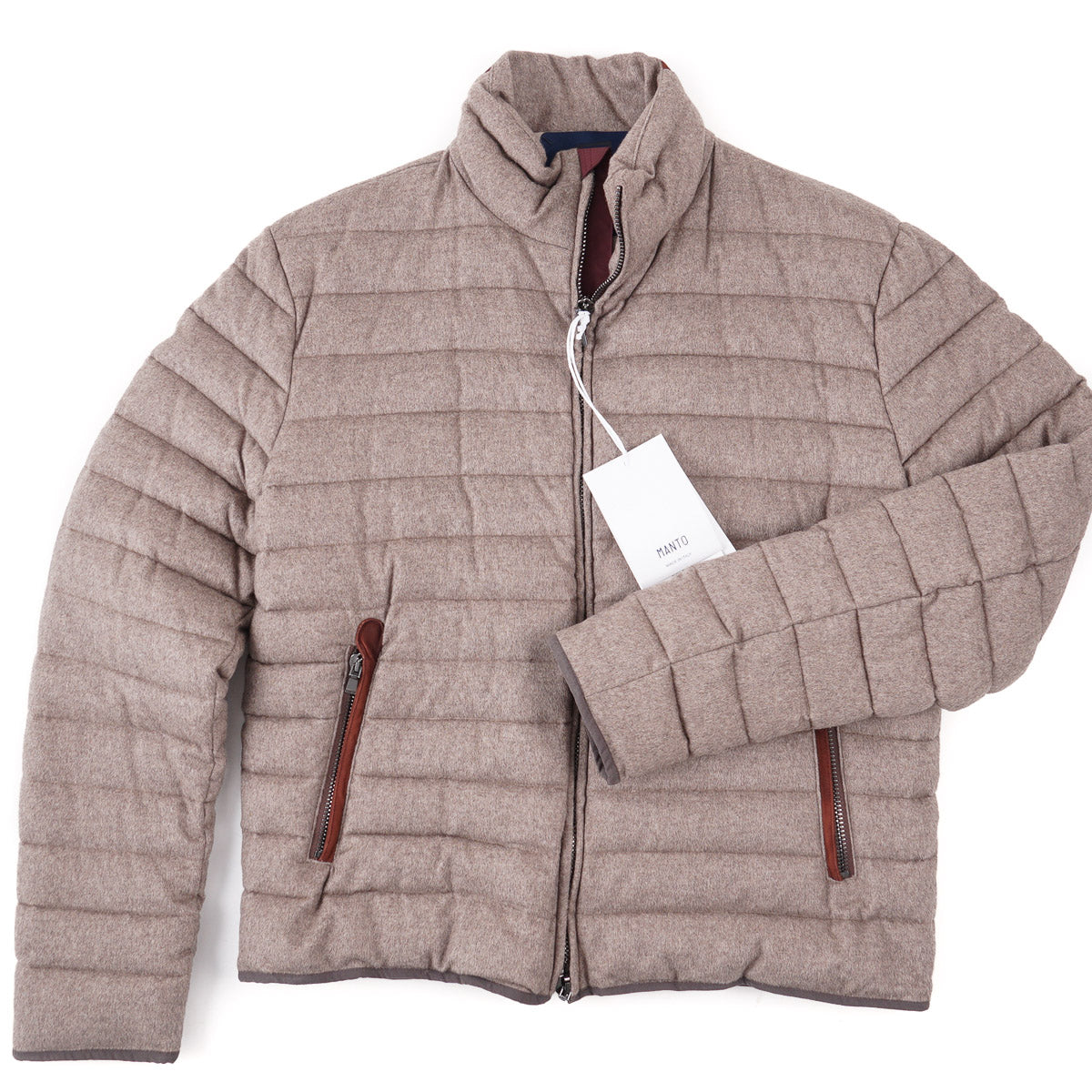Manto Quilted Cashmere-Silk Bomber Jacket