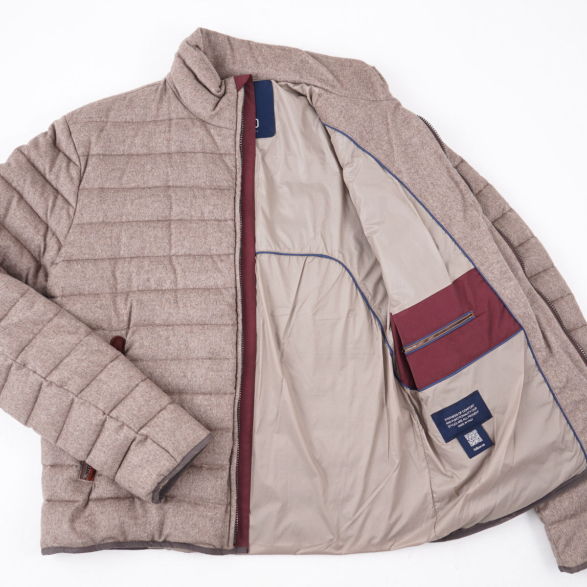 Manto Quilted Cashmere-Silk Bomber Jacket