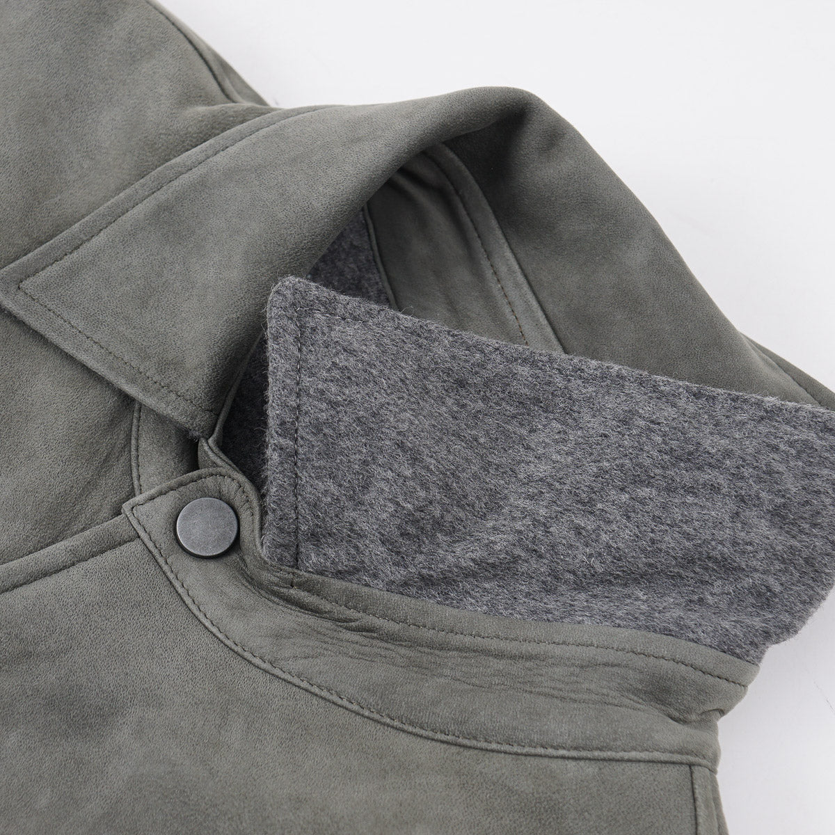 Manto Flannel-Lined Leather Jacket