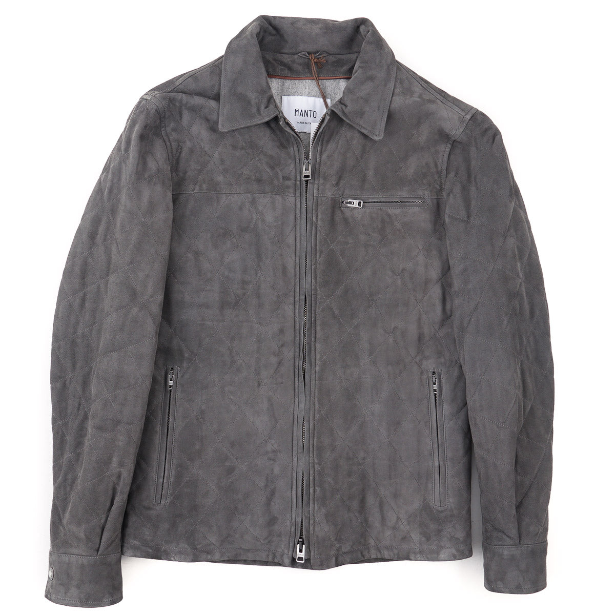 Manto Quilted Lambskin Suede Jacket