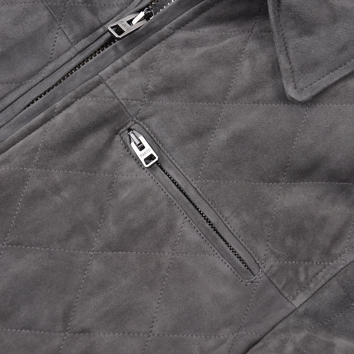 Manto Quilted Lambskin Suede Jacket