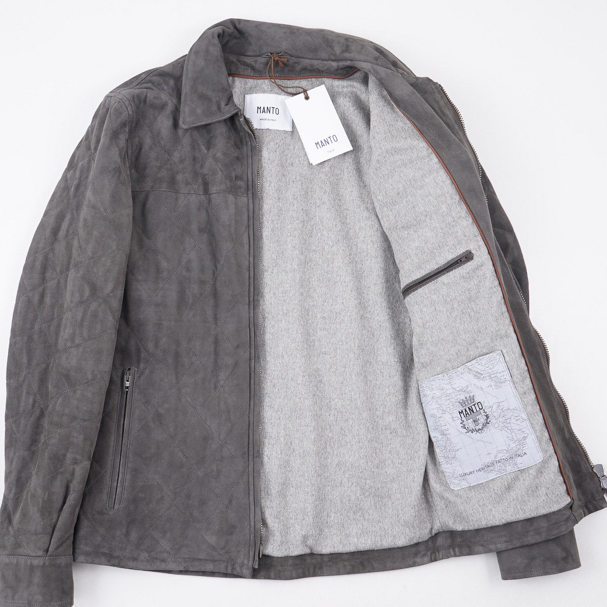 Manto Quilted Lambskin Suede Jacket