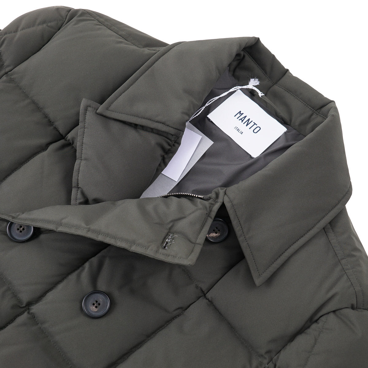 Manto Technical Down-Filled Pea Coat