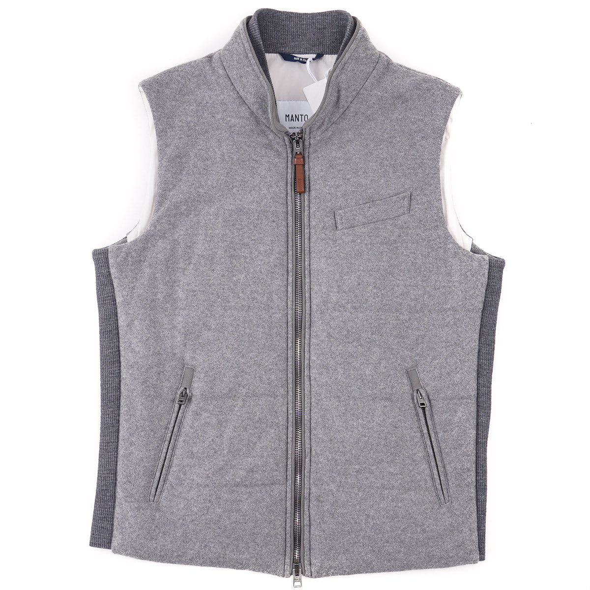 Manto Quilted Flannel Cashmere Vest