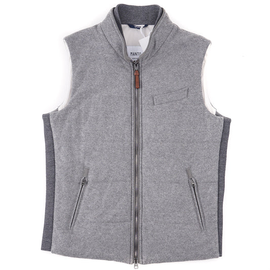Manto Quilted Flannel Cashmere Vest