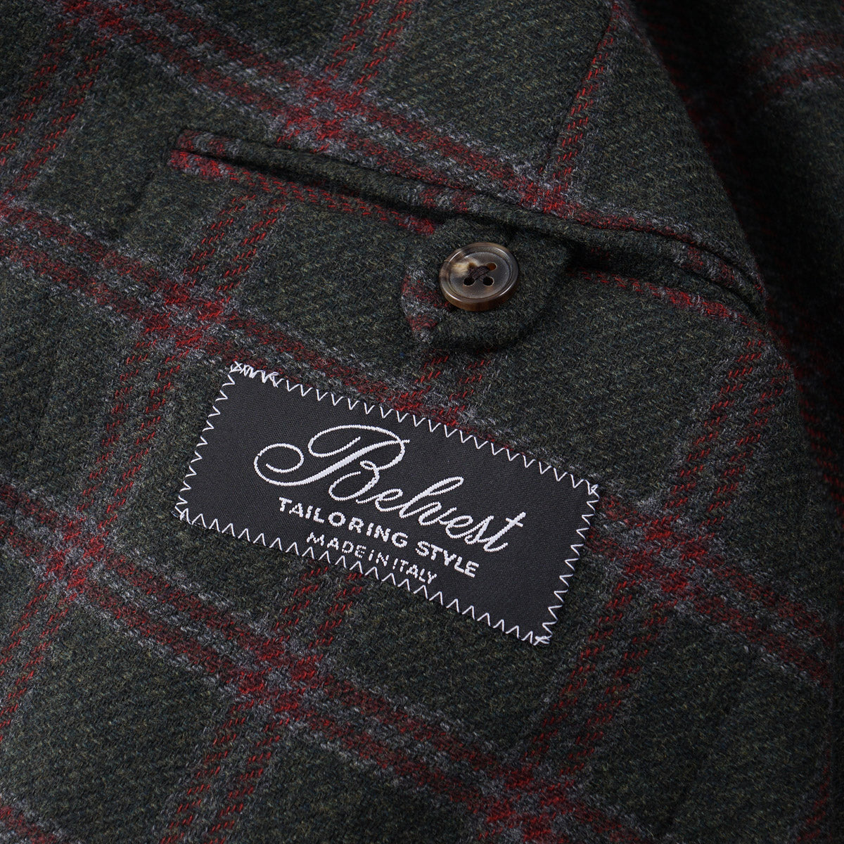 Belvest Soft-Constructed Wool Sport Coat