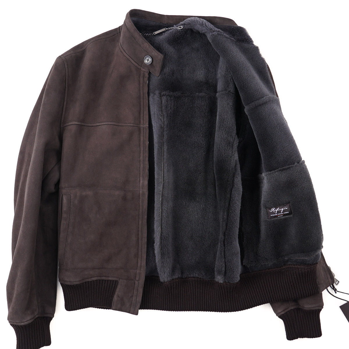 Rifugio Shearling Leather Bomber Jacket