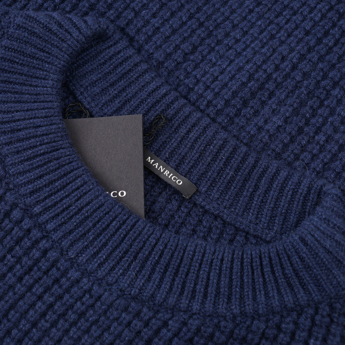 Manrico Thick Waffle Knit Cashmere Sweater