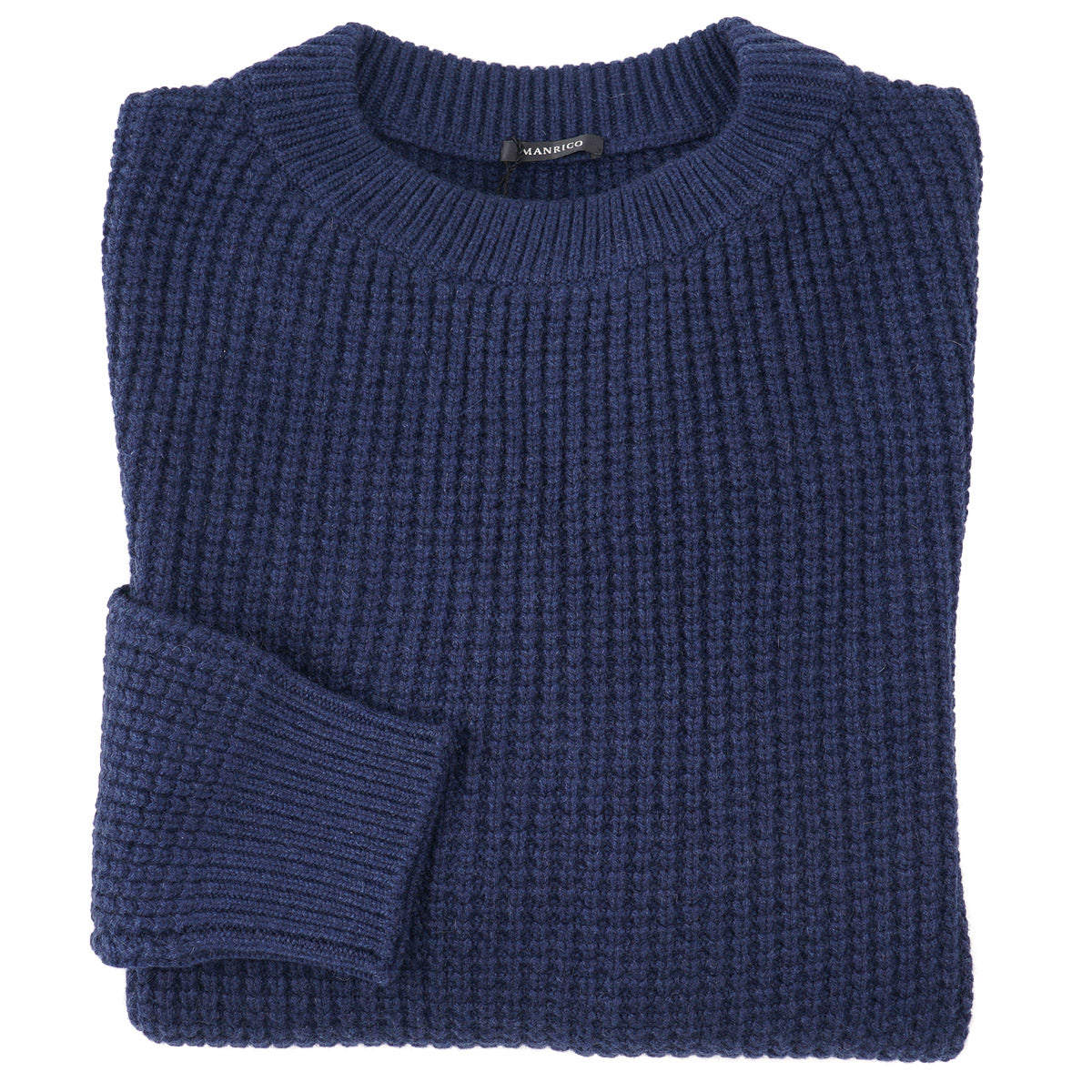 Manrico Thick Waffle Knit Cashmere Sweater
