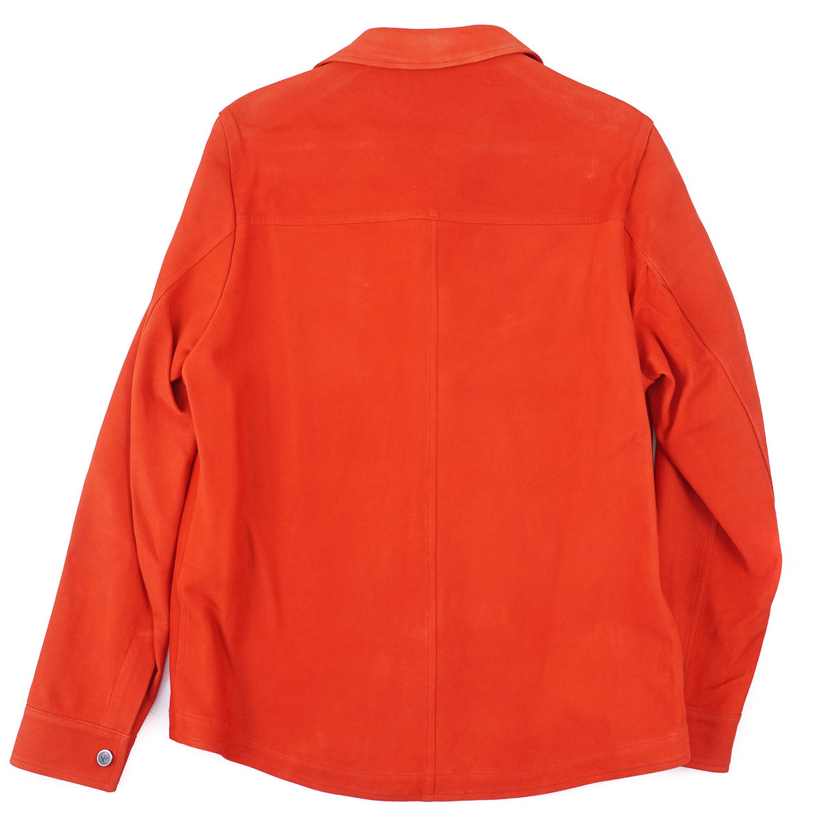 Isaia Lamb Suede Leather Overshirt Jacket - Top Shelf Apparel