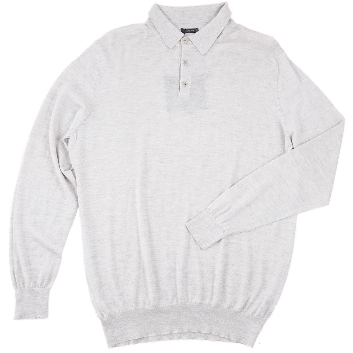 Manrico Superfine Cashmere-Silk Polo Sweater