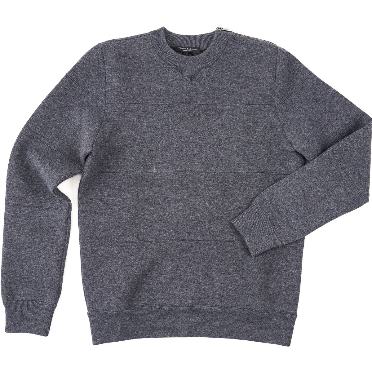 Manrico Cashmere Sweater with Zip Detail