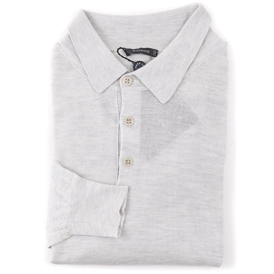Manrico Superfine Cashmere-Silk Polo Sweater