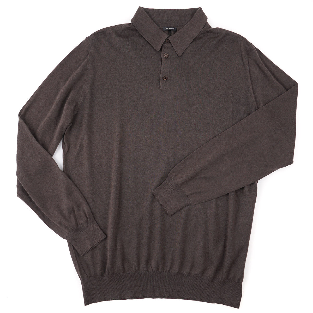 Manrico Superfine Cashmere-Silk Polo Sweater