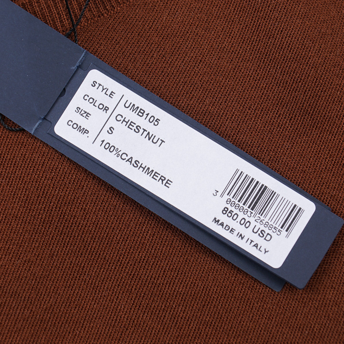 Manrico Natural Stretch Knit Cashmere Sweater