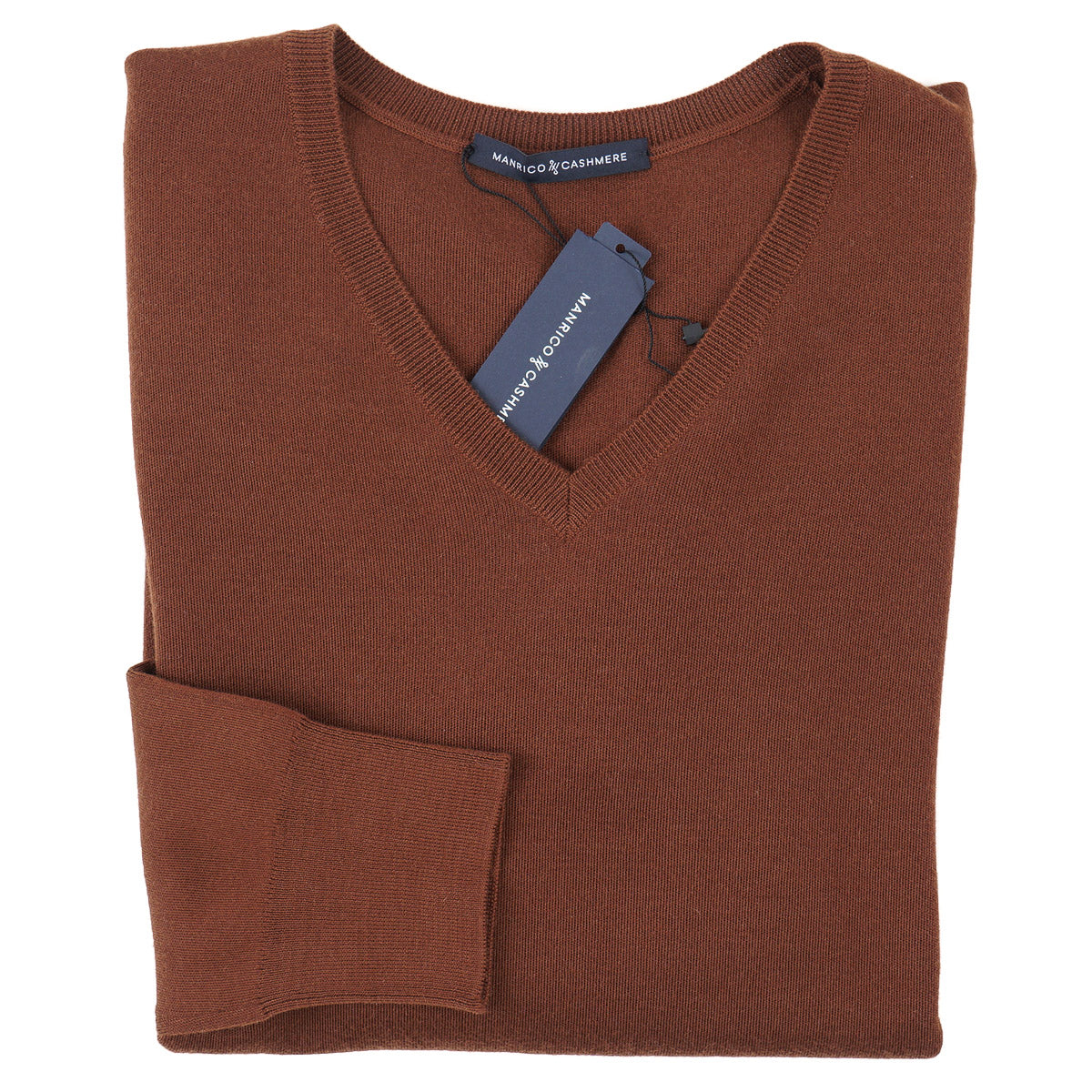 Manrico Natural Stretch Knit Cashmere Sweater