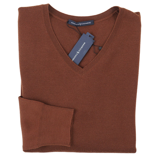 Manrico Natural Stretch Knit Cashmere Sweater