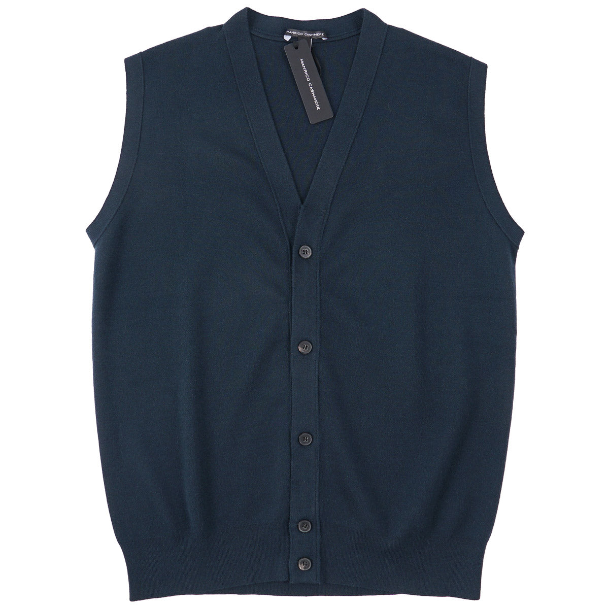 Manrico Cashmere Cardigan Sweater Vest