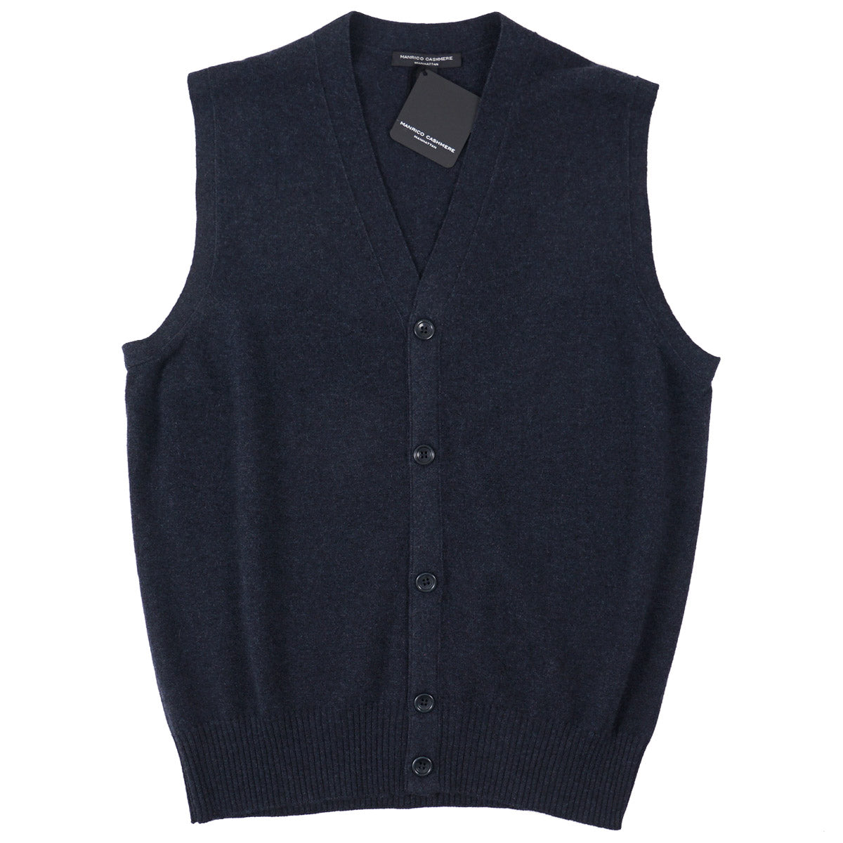 Manrico Cashmere Cardigan Sweater Vest