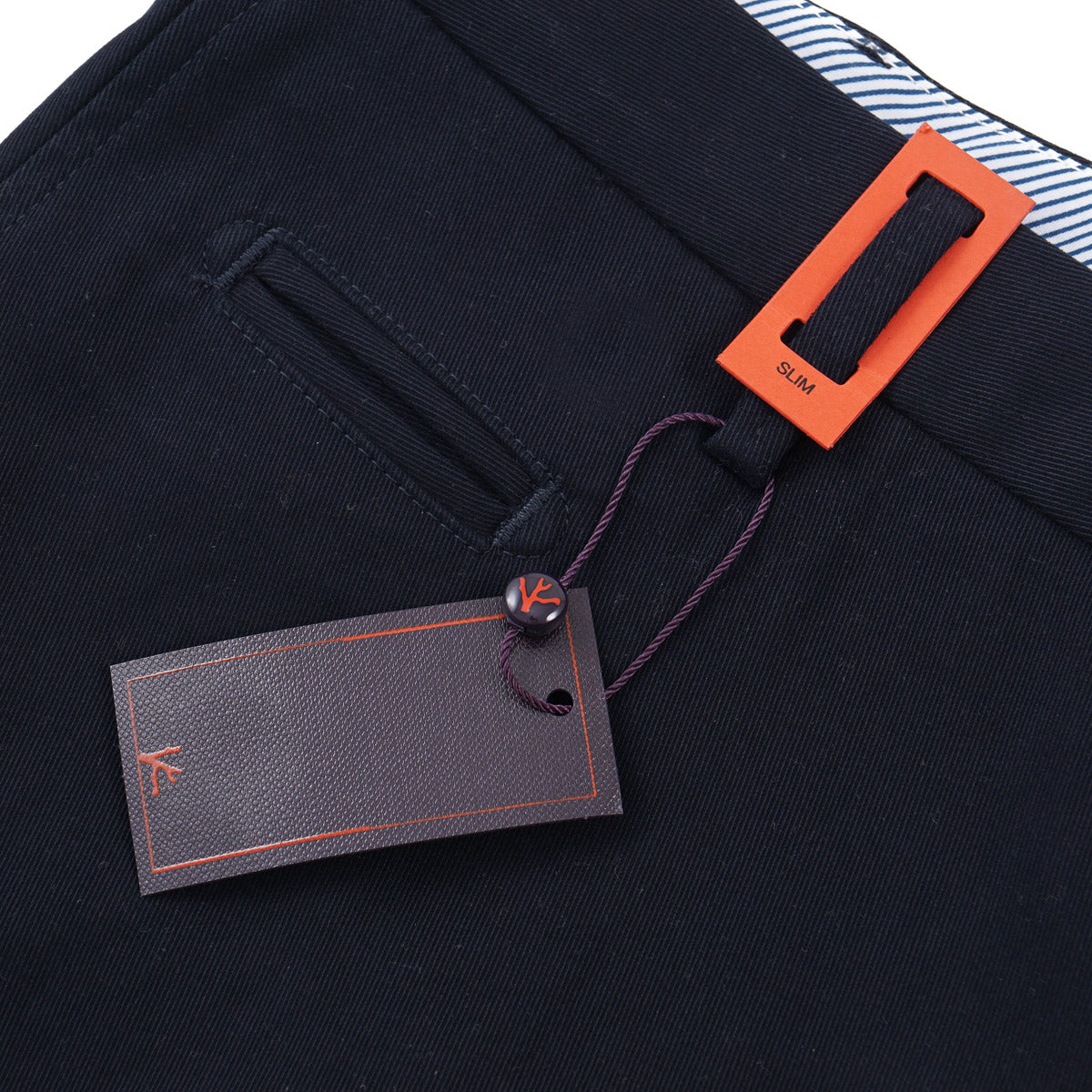 Isaia Slim-Fit Twill Cotton Pants