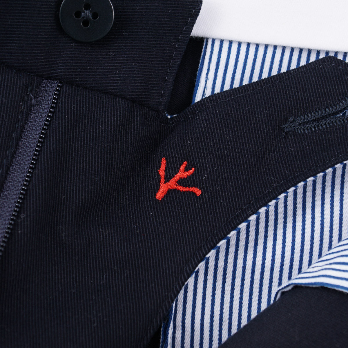 Isaia Slim-Fit Twill Cotton Pants