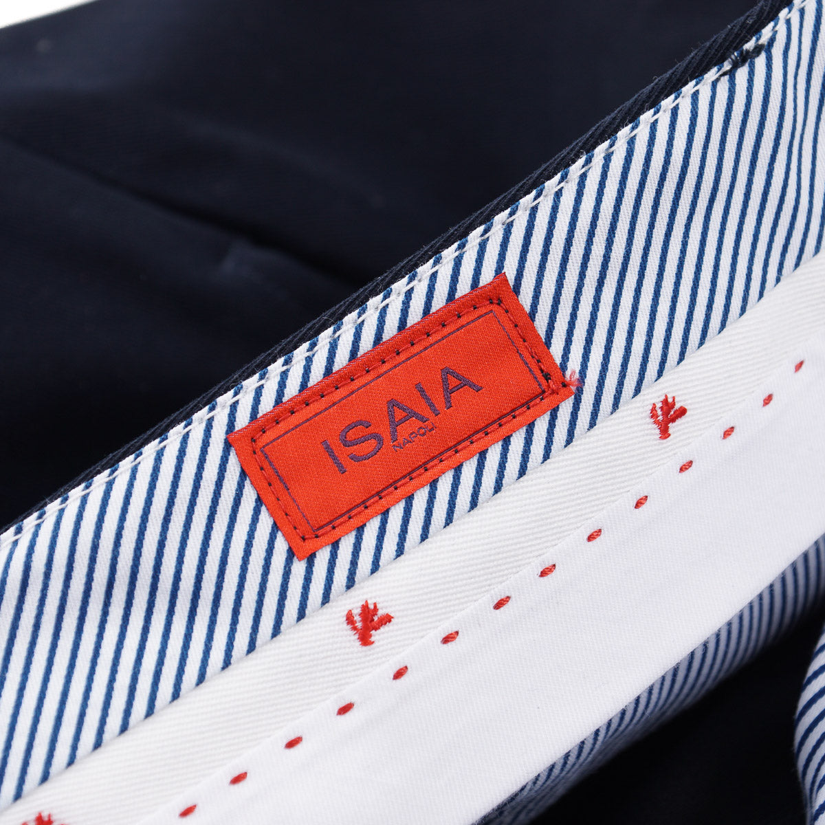 Isaia Slim-Fit Twill Cotton Pants