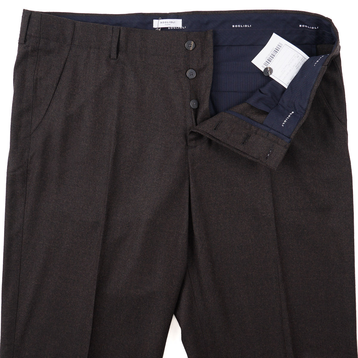 Boglioli Regular-Fit Flannel Wool Pants
