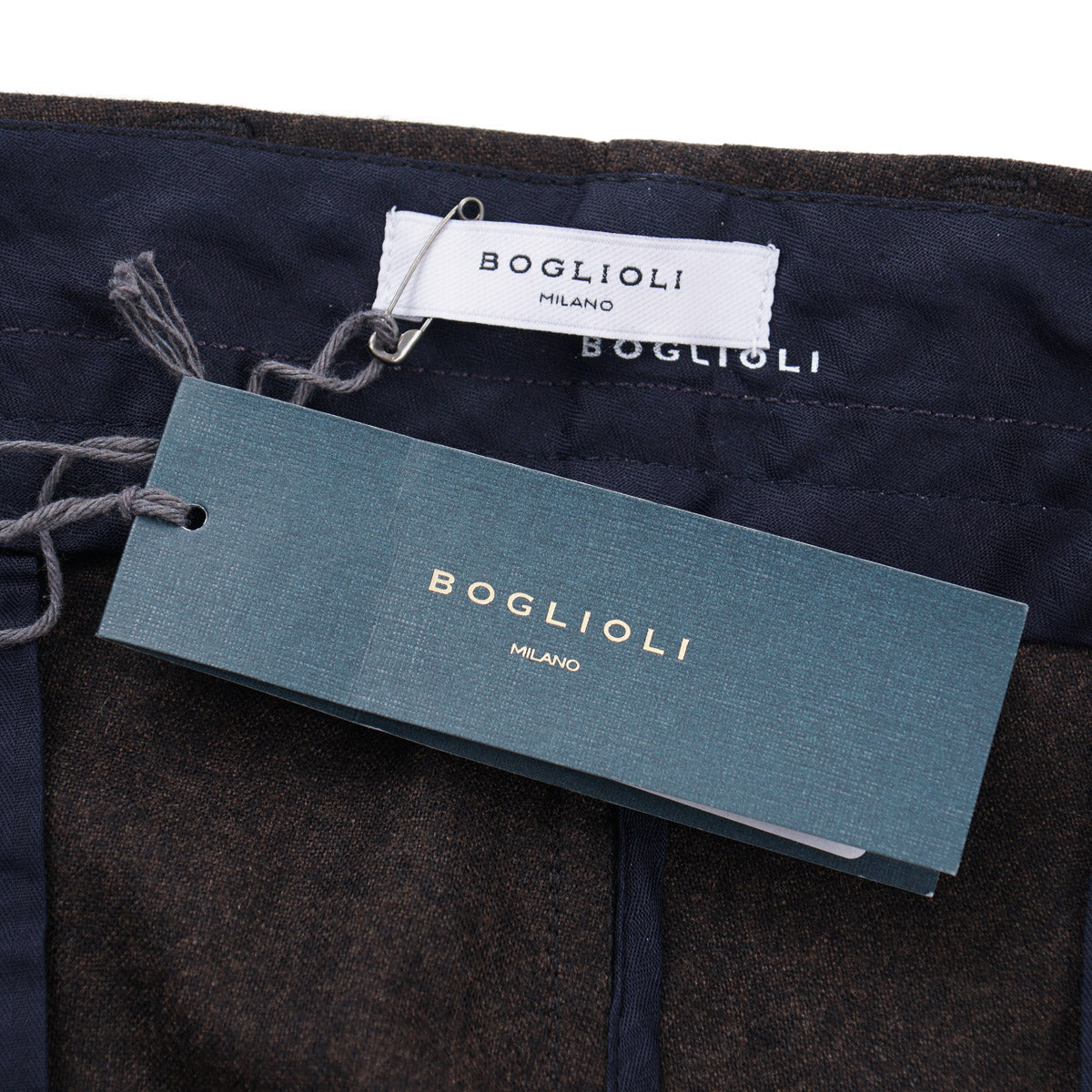 Boglioli Regular-Fit Flannel Wool Pants