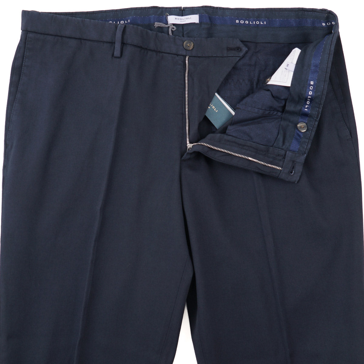 Boglioli Tailored-Fit Woven Cotton Pants