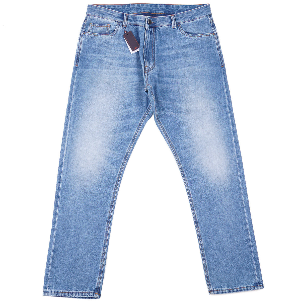 Isaia Regular Tapered Fit Denim Jeans