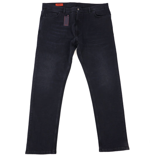 Isaia Slim Straight Fit Denim Jeans