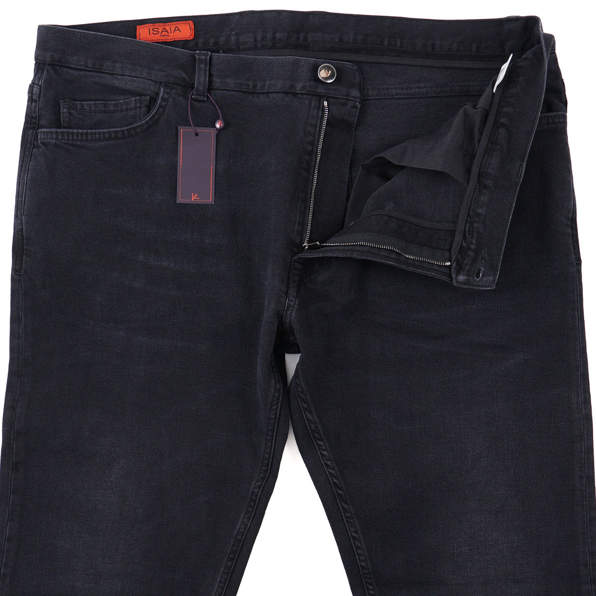 Isaia Slim Straight Fit Denim Jeans