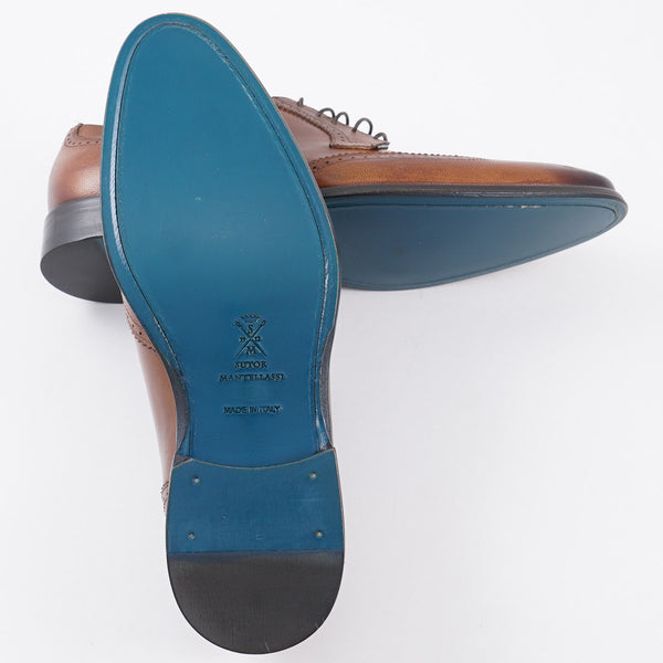 Men\'s Blue Leather Derby Shoes - by Sutor Mantellassi cm3298-1.jpg?v=1672198181 main image 2