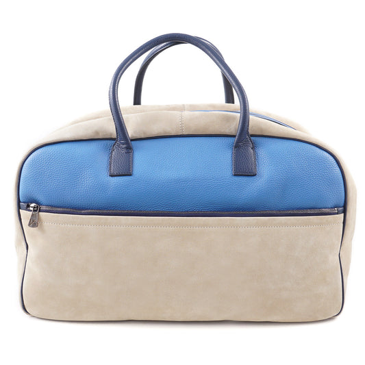 Isaia Leather and Suede Duffle Bag - Top Shelf Apparel