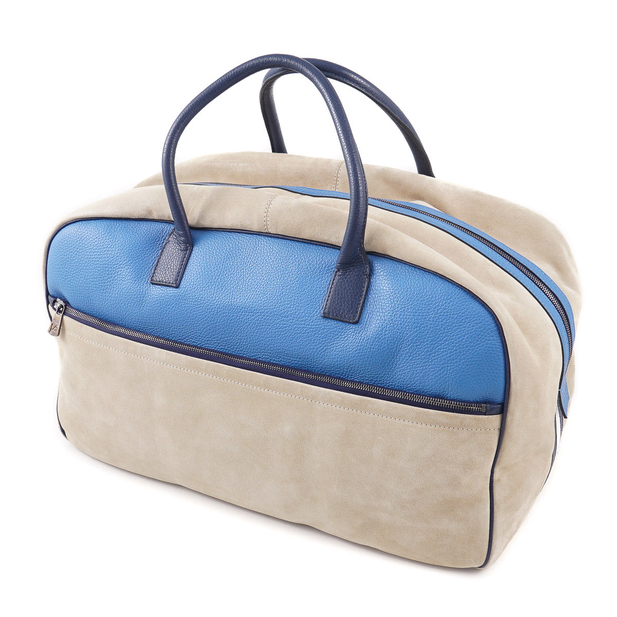 Isaia Leather and Suede Duffle Bag - Top Shelf Apparel