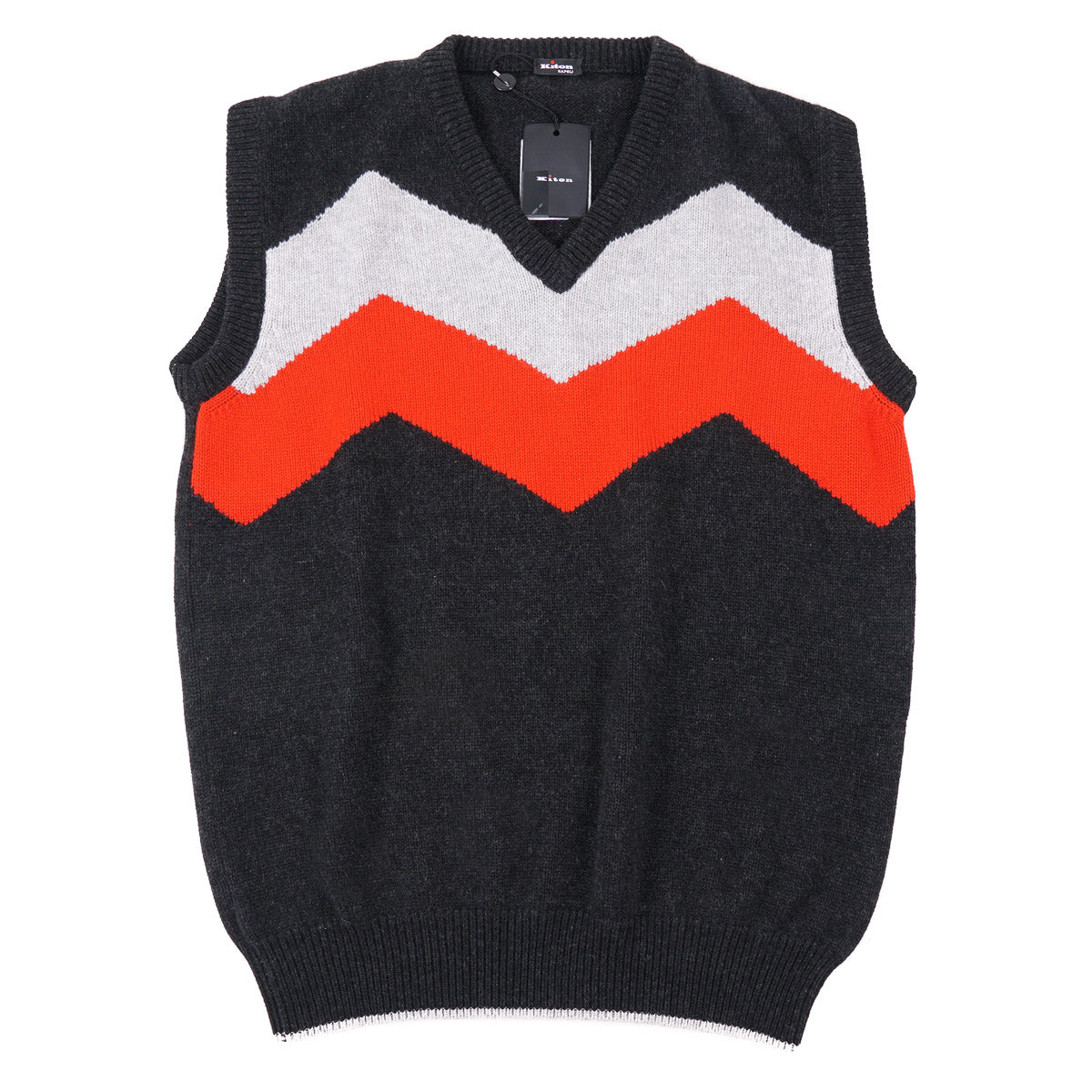 Kiton Patterned Cashmere Sweater Vest - Top Shelf Apparel
