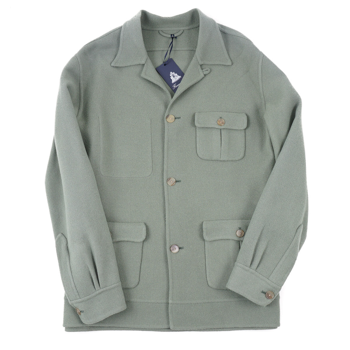 Finamore Unlined Wool Shirt-Jacket - Top Shelf Apparel