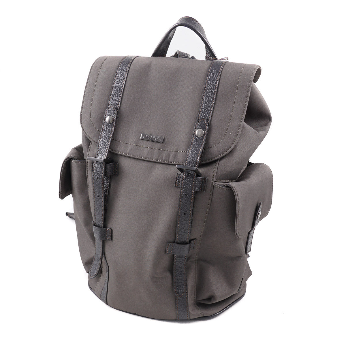 Peserico Canvas and Leather Backpack - Top Shelf Apparel