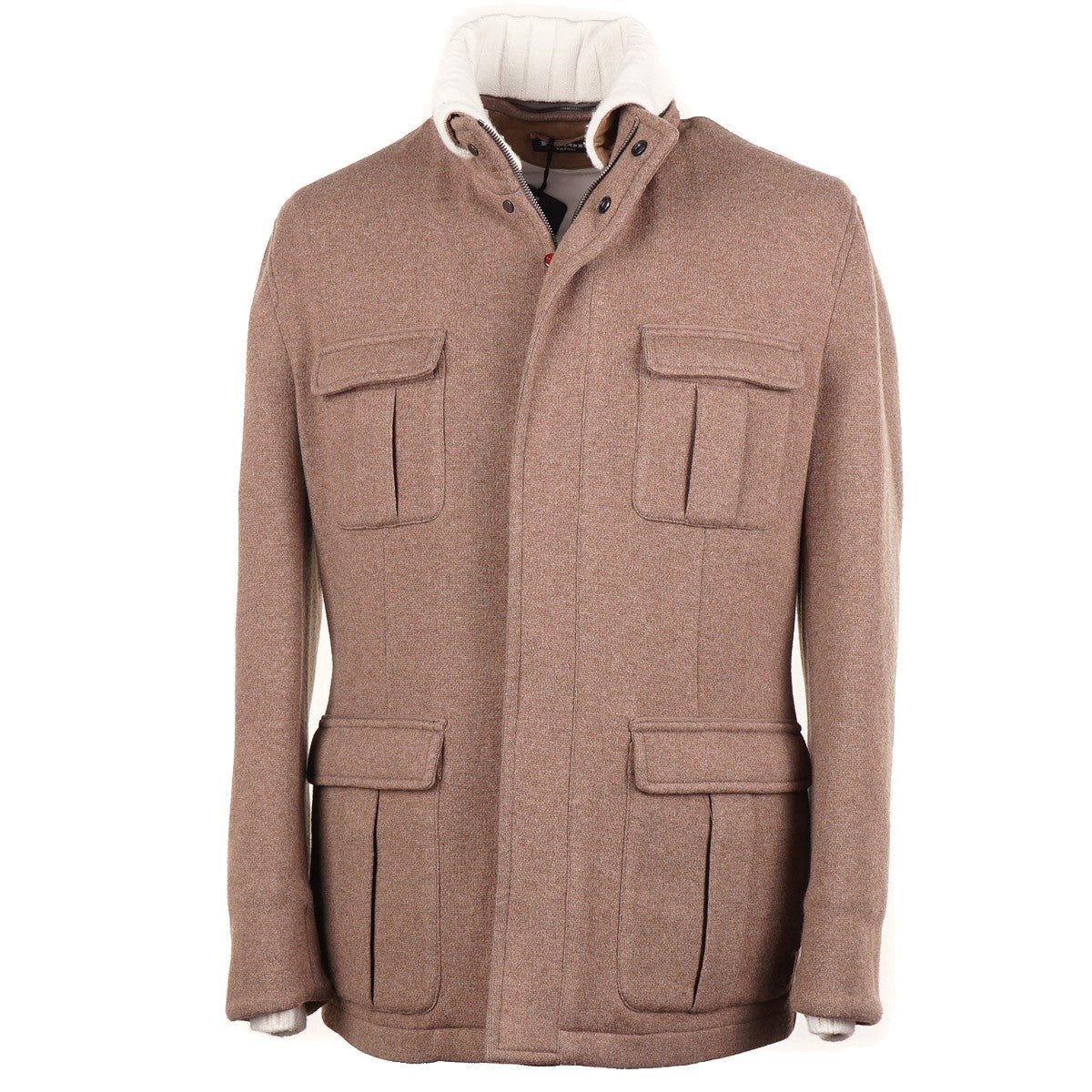 Kiton Down-Filled Jersey Wool-Cashmere Coat - Top Shelf Apparel