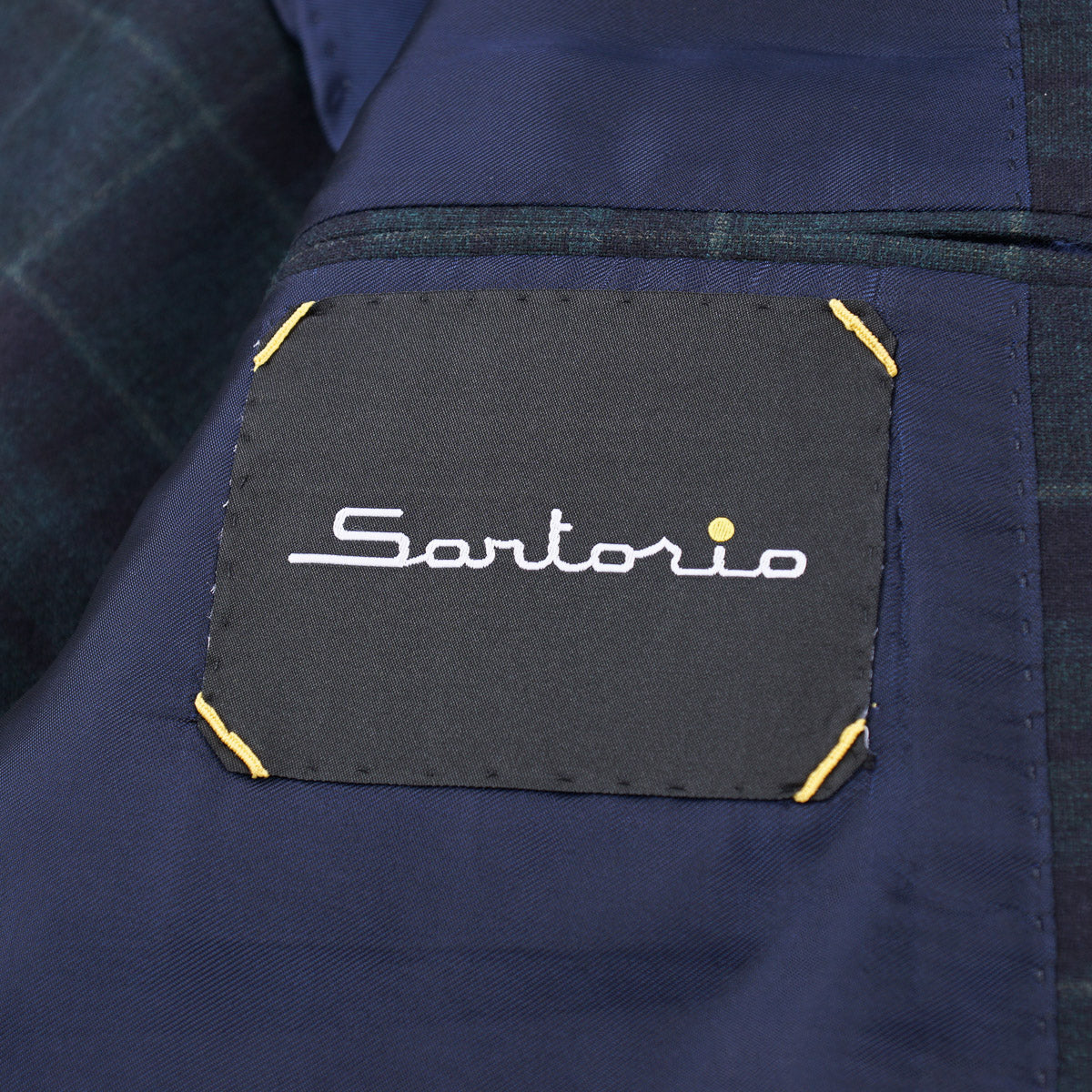 Sartorio Plaid Wool Suit with Peak Lapels - Top Shelf Apparel