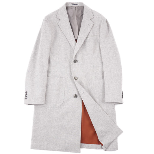 Sartorio Soft Flannel Wool Overcoat - Top Shelf Apparel