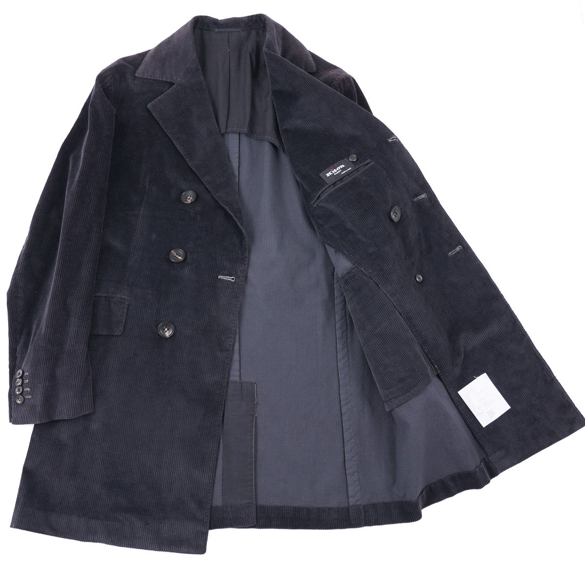 Kiton Cotton-Cashmere Corduroy Overcoat - Top Shelf Apparel