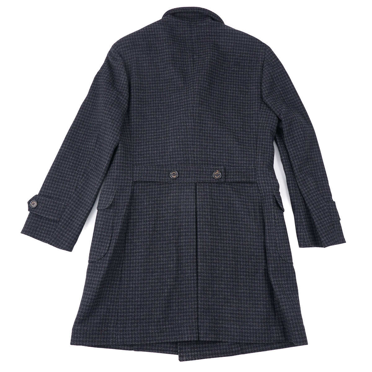 Brunello Cucinelli Houndstooth Wool Overcoat - Top Shelf Apparel