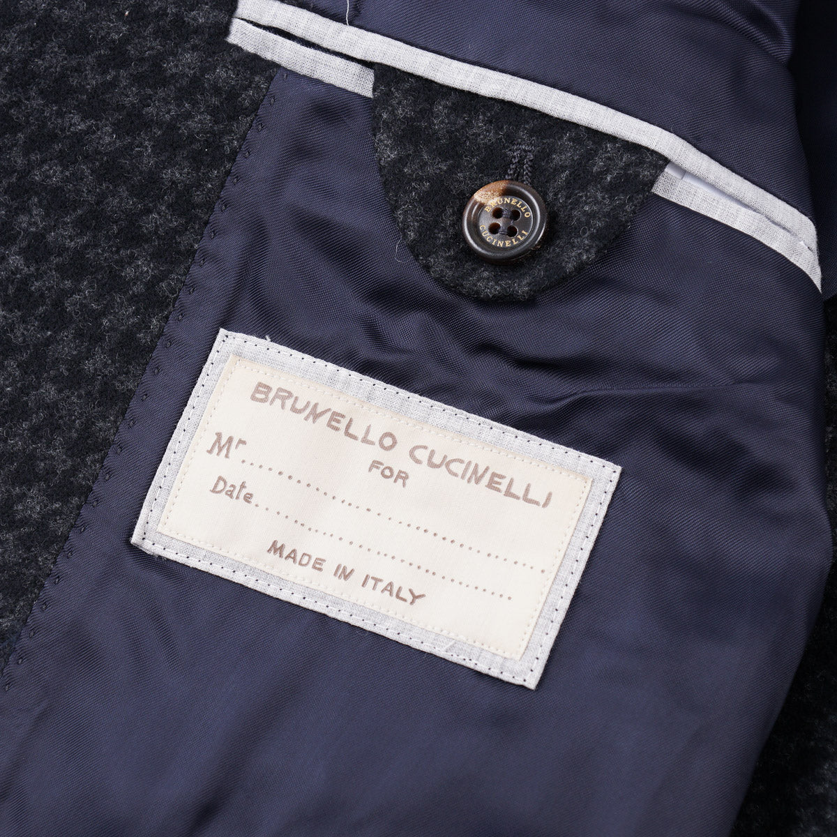 Brunello Cucinelli Houndstooth Wool Overcoat - Top Shelf Apparel